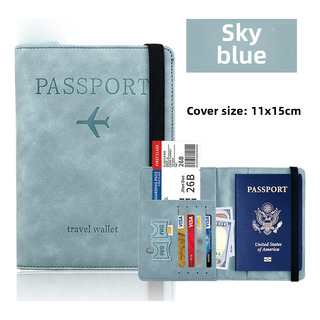 Suporte De Passaporte Rfid De Couro Pu Lin Ling Suporte De Passaporte Rfid De Couro Pu Lin Ling