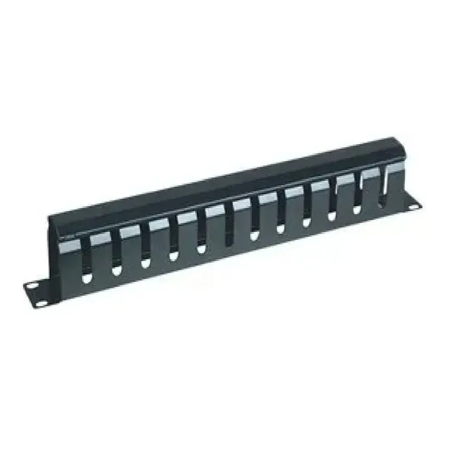 Organizador De Cables Horizontal 19  Con Cubierta Metálica