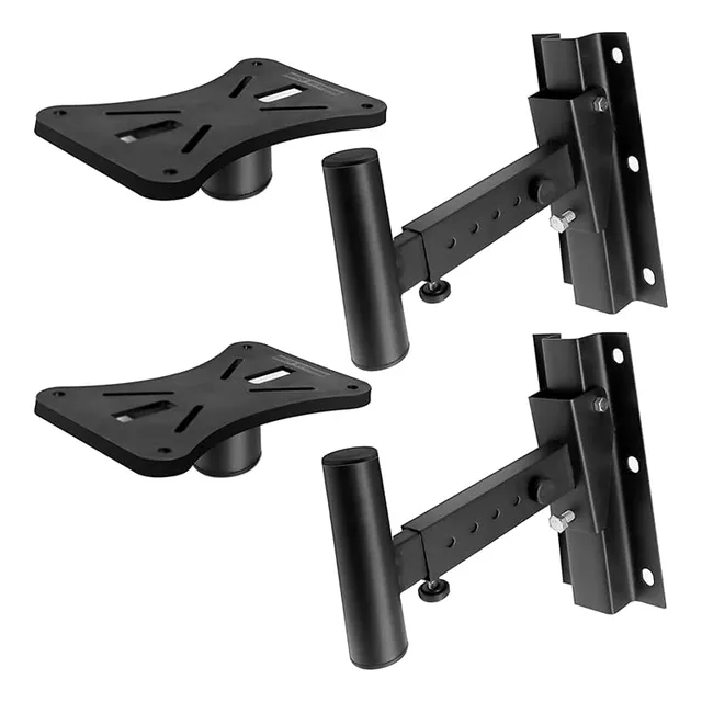 Soporte De Bafle En Pared Ajustable Para Bocina Base 2pcs