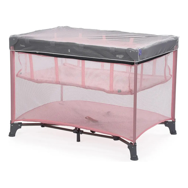 Berço Cozzy Rosa Pastel - Cosco Kids Rosa Liso Berço Cozzy Rosa Pastel - Cosco Kids Rosa Liso