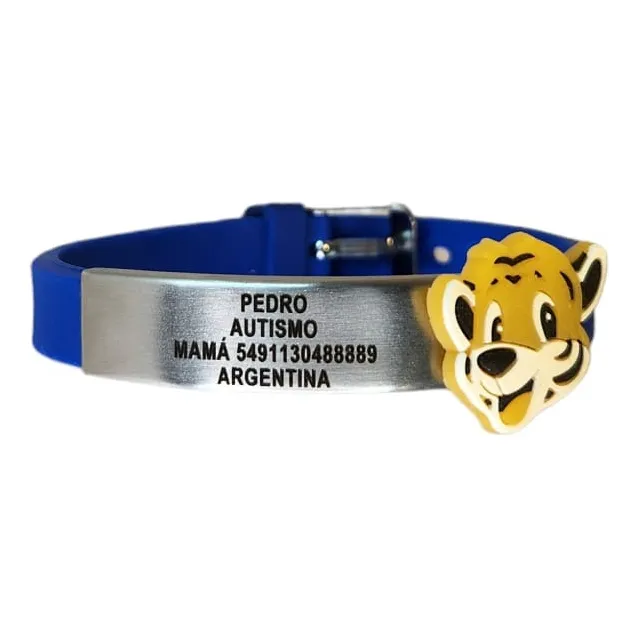 Pulsera Infantil Identificación Alergias Diabetes Autismo