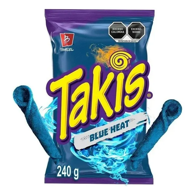 3 Pzas Botana Barcel Takis Blue Heat 240 G