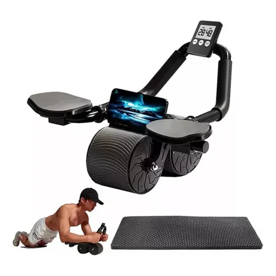 Para Home Abdominal Roller Auto Rebound For Hacer Ejercicio