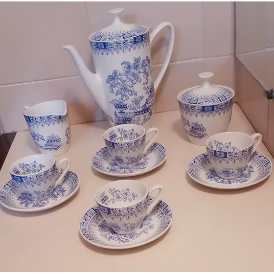 Juego Cafe 4 Puestos Marca Pontesa Hecha En España 13 Piezas