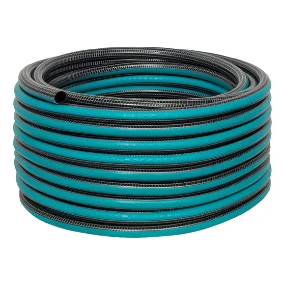 Manguera Riego 3/4 X 15 Mts Anticolapsable Solytac Reforzada Color Verde