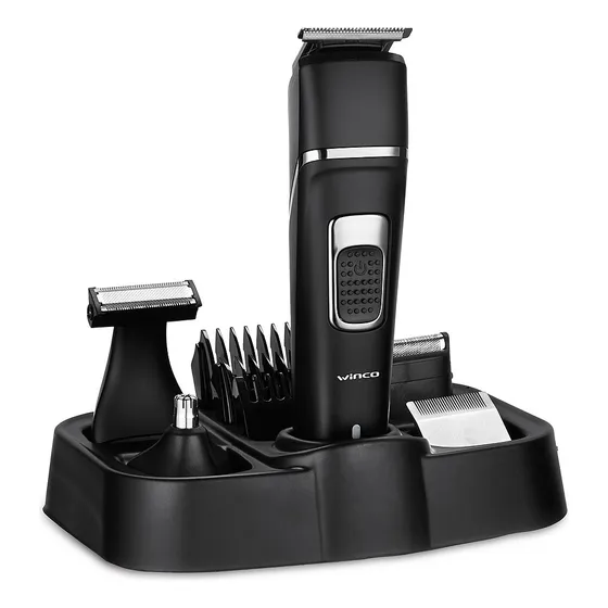 Máquina De Cortar Pelo Cortapelo Afeitadora Trimmer 5 En 1 E Color Negro