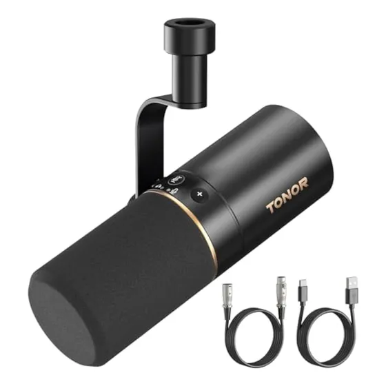 Tonor Micrófono Dinámico, Micrófono De Pc Usb/xlr