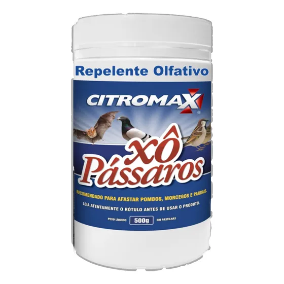 Afasta Repele Pardal Maritaca Pombo Morcego Xô Pássaros 500g