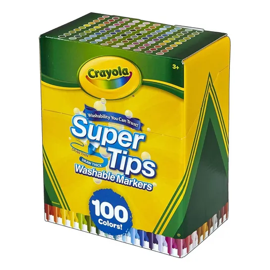 100 Crayola Super Tips Washable Markers