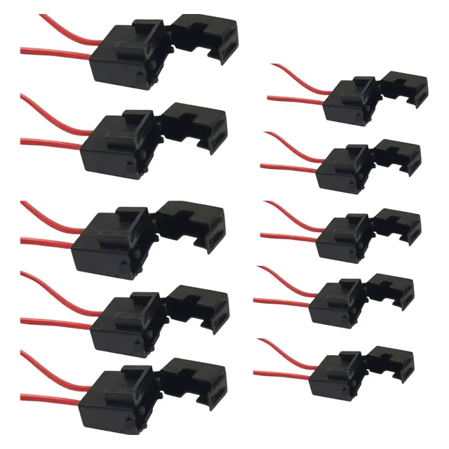 Kit 10 Porta Fusivel Medio Veicular 12v / 24v