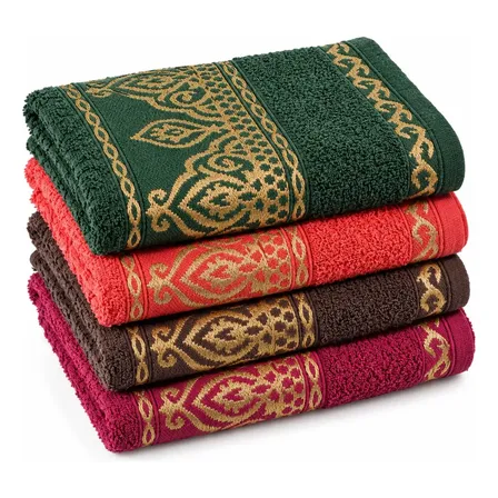Kit 4 Toalha Rosto Algodão 330g/m2 Luxo Laune Haus Cores Sortidas