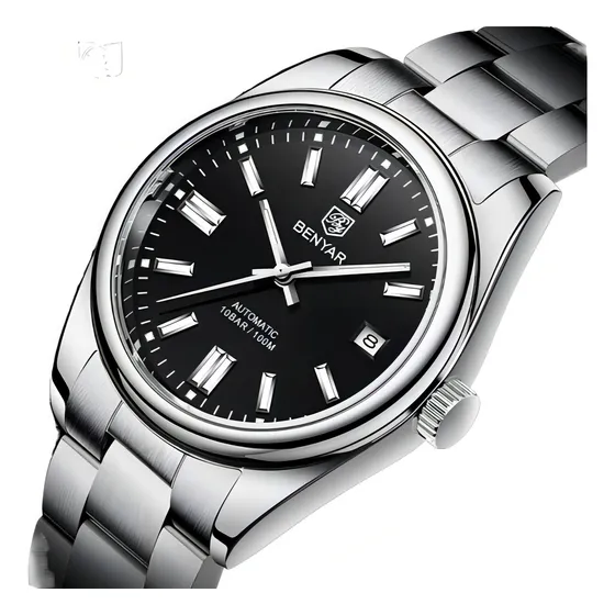 Reloj Mecánico Automático Impermeable Benyar Para Hombre