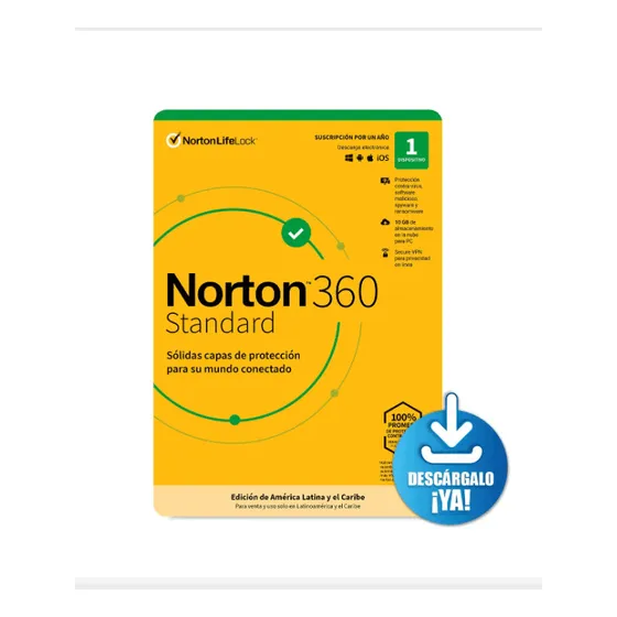 Antivirus Norton 360 Standard Licencia 1 Año - 1 Dispositivo