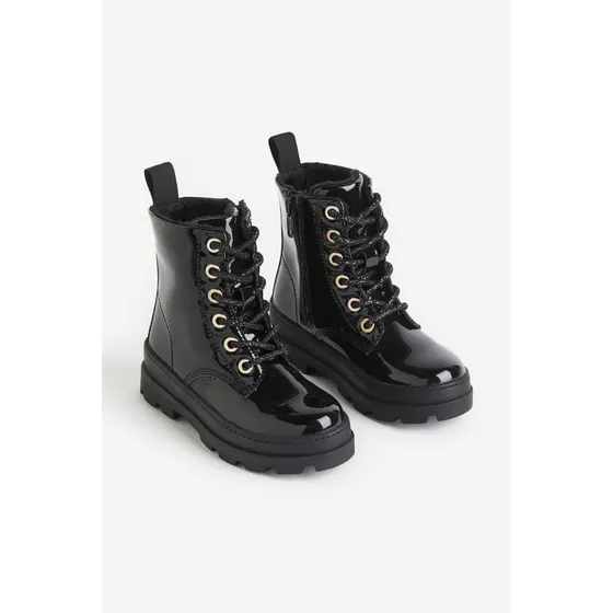 Botines Niña Talla 6 Usa / 22 Europa Marca H&m