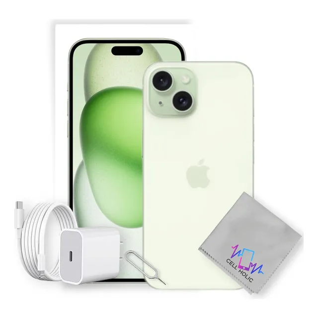 Apple Iphone 15 128 Gb Verde Sim Fisico Con Caja Original Verde (Reacondicionado)
