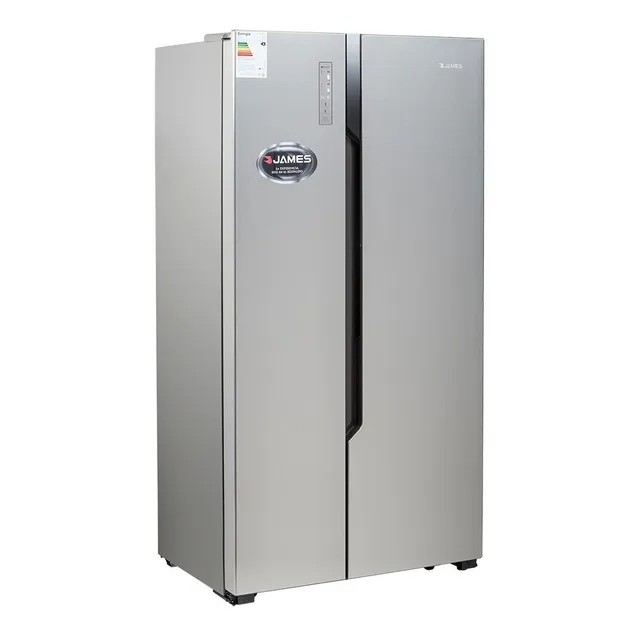 Heladera con freezer inverter James RJ 40K SBS color acero inoxidable con capacidad de 516L 220V