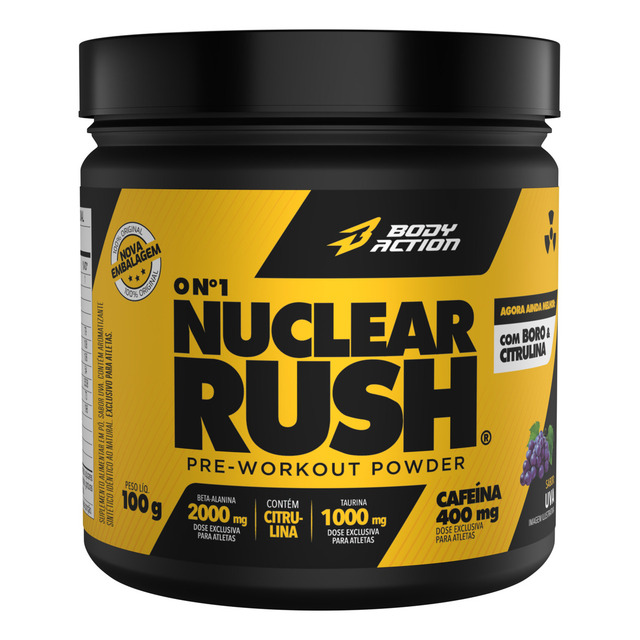 Nuclear Rush 2000mg Beta Alanina - Bodyaction Sabor Uva Nuclear Rush 2000mg Beta Alanina - Bodyaction Sabor Uva