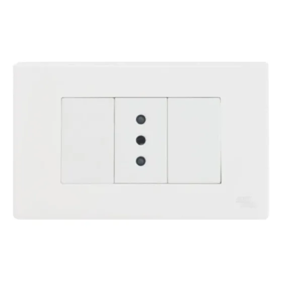 Tomacorriente Simple 10a 250v A81 Ac Blanco