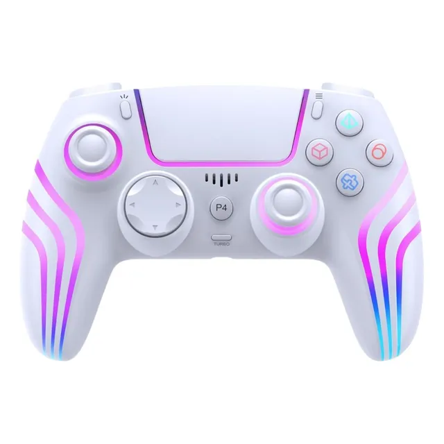 Mando Inalámbrico Para Ps4 Luz Led, Vibración Y Panel Táctil