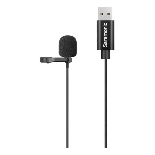 Micrófono Lavalier Saramonic SR-ULM10 USB-A para PC y Mac Negro