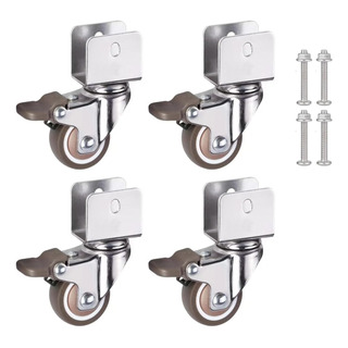 Aonmtoan Ruedas Giratorias De 1.25 Pulgadas Con Soporte En U Aonmtoan Ruedas Giratorias De 1.25 Pulgadas Con Soporte En U