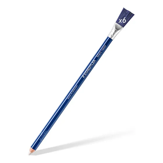 Lápiz Goma Staedtler Mars Rasor Con Pincel Escobilla X6