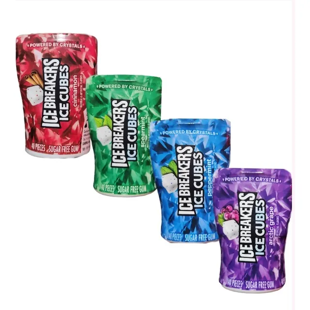 4x Ice Breakers Ice Cubes Chicles De Sabores Varios