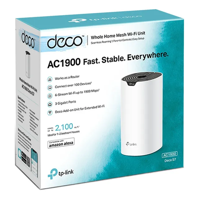 Deco S7 1pack Wifi Mesh Dual Banda Ac1900 Tp-link