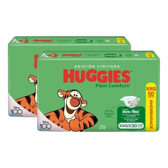 2 Pañales Huggies Flexi Comfort M G Xg Xxg Xxxg Xtra-flex