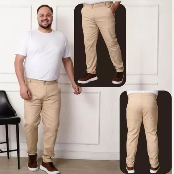 Calça Masculina Lycra Plus Size Sport Fino  50 Ao 56 Premium