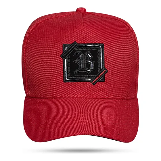 Bone Masculino Vermelho Blck Brasil Zig Zag Snapback