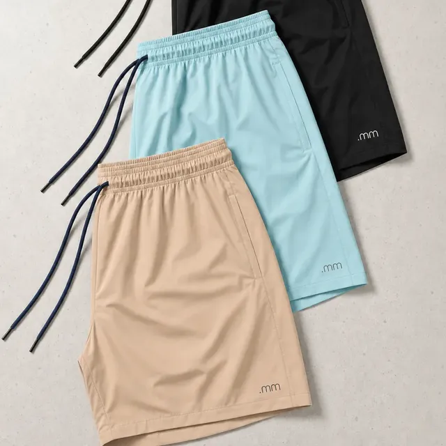 Kit 3 Shorts Bermuda Masculina Básico Mauricinho Tactel