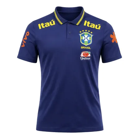 Camisa Treino Masculina Bordada Polo Brasil
