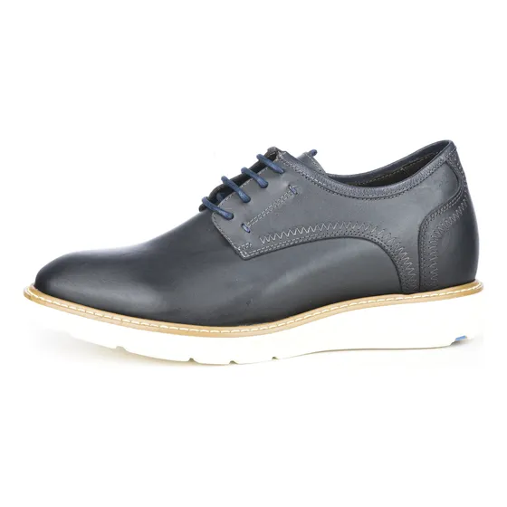 Zapato Casual Hampton Azul Max Denegri +7cms De Altura