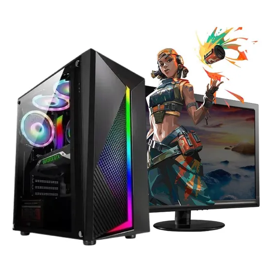 Pc Armada Gamer Intel I5 10400 480gb Ssd 16gb Rgb Monitor 19