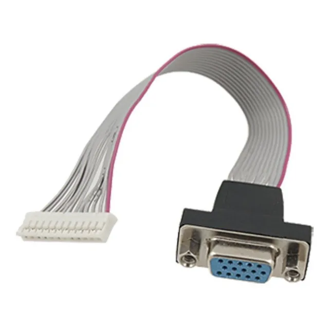 Qtqgoitem Cable Plano Conector Vga Hd15 Dama 12 Pin C4d