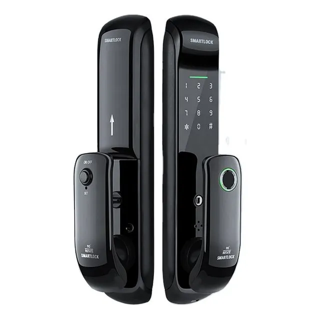Cerradura Inteligente Chapa Smart Wifi 801 Smartlife Color Negro