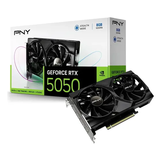 Tarjeta Gráfica Pny Nvidia Geforce Rtx 5050 Dual Fan 8gb Gdd