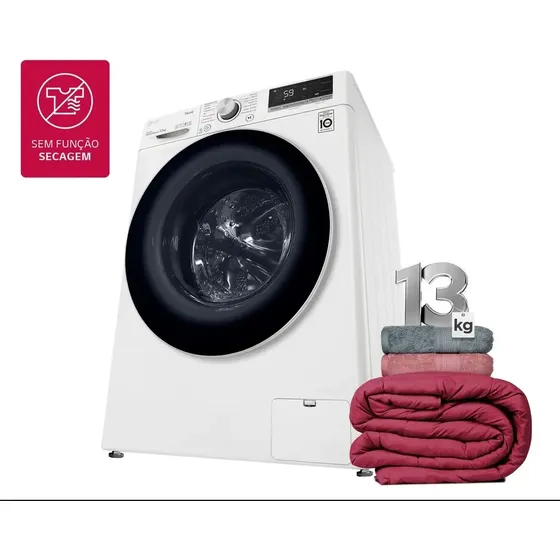 Máquina de Lavar Smart LG VC4 13kg Branco com Inteligência Artificial AIDD™ - FV5013WC4A -