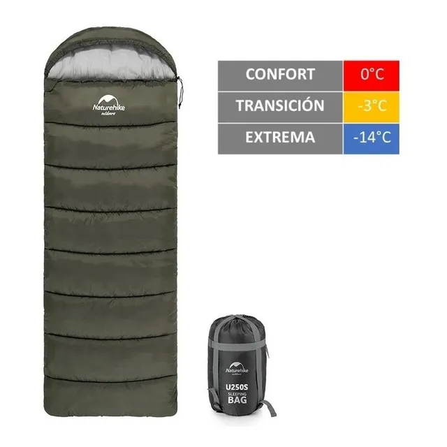 Saco De Dormir Sleeping Bag 0°c Media Montaña 3 Estaciones