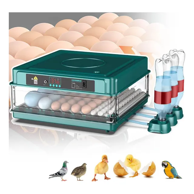 DONGTIAN VENTAS Incubadora DT--038 64 Huevos Automatico De Pollos Y Aves Corral Verde