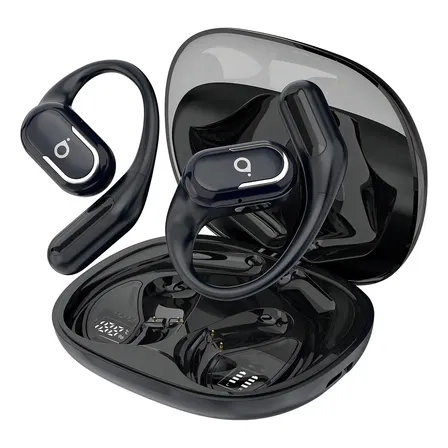 Fone de Ouvido Bluetooth Basike TWS p/ Esporte, Bateria 60h e IPX6 à Prova D'água