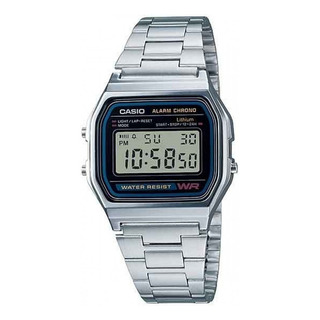Reloj Casio A158wa-1 Vestido Digital Color De Plateado Reloj Casio A158wa-1 Vestido Digital Color De Plateado
