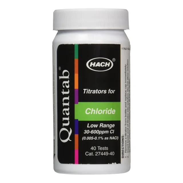 Tiras Reactivas Hach Chloride Quantab®, Tiras Reactivas De C