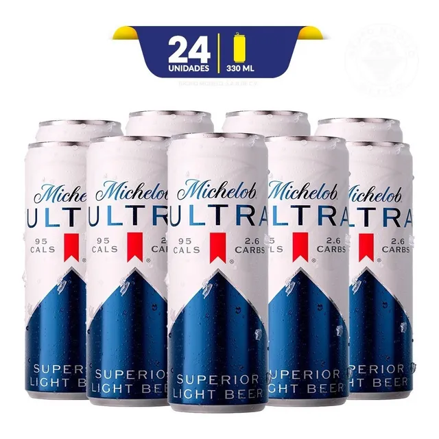 Cerveza Clara Michelob Ultra, 24 Latas De 355ml C/u