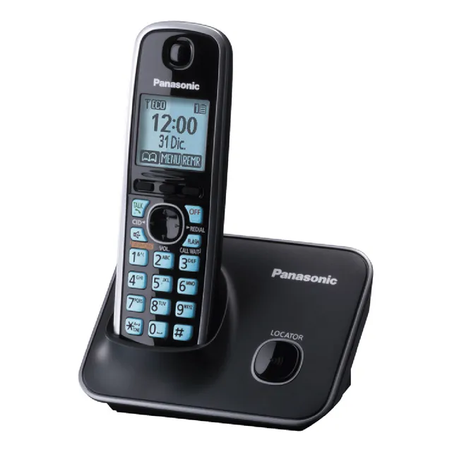 Teléfono Inalámbrico Panasonic Kx-tg4111meb Color Negro