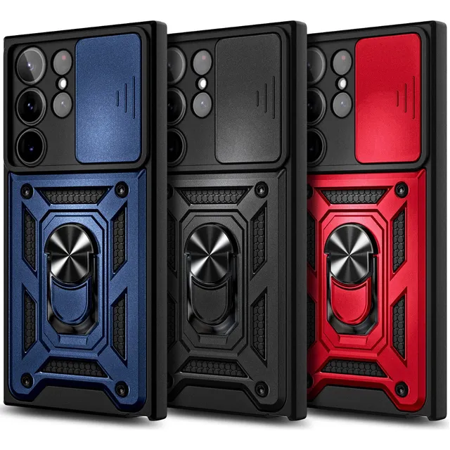 Funda Con Anillo Reforzada Soporte Antigolpe Para Samsung