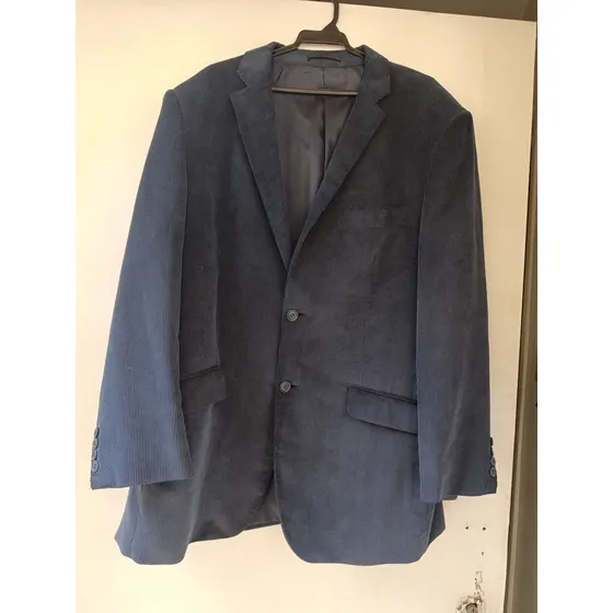 Chaqueta De Caballero Pana Acanalada Azul