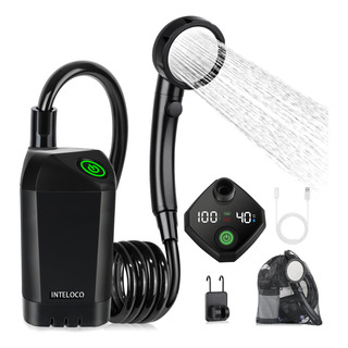 Ducha Portátil Eléctrica Recargable Bomba Camping Exterior Ducha Portátil Eléctrica Recargable Bomba Camping Exterior
