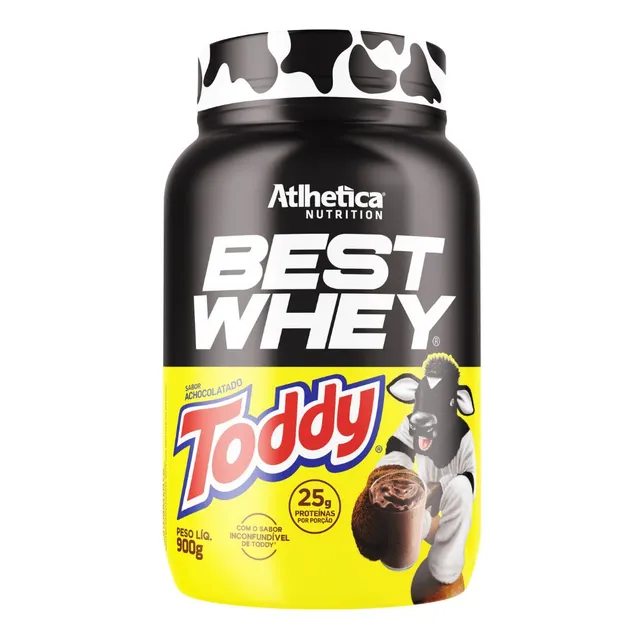 Whey Toddy Best Whey Isolado Achocolatado 900g - Atlhetica Sabor Chocolate